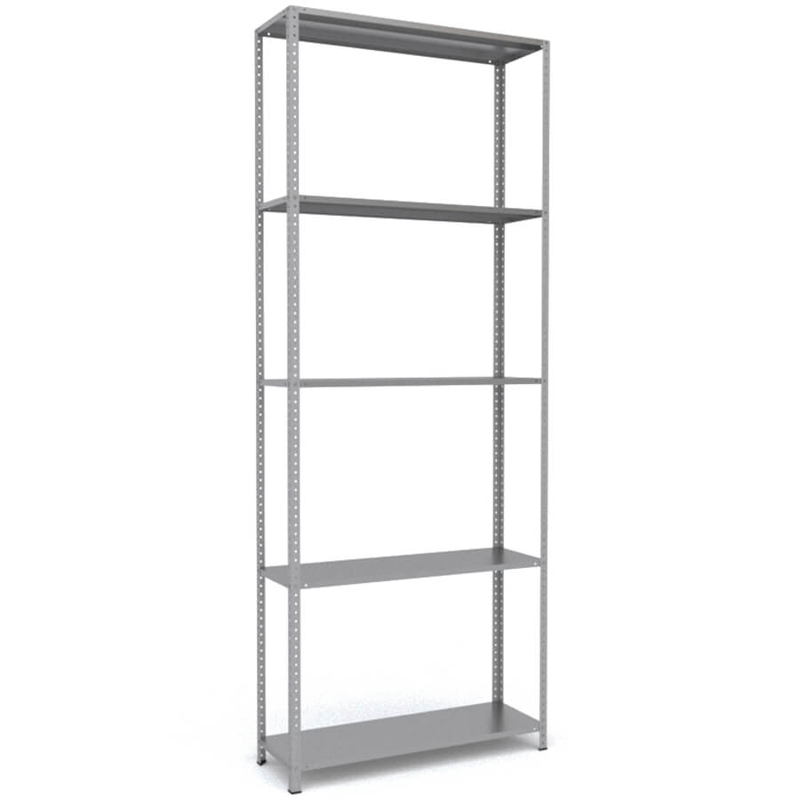 MS-310x120x40 Металлический стеллаж ПРОМЕТ, 5 (Серый полуматовый (RAL 7038))