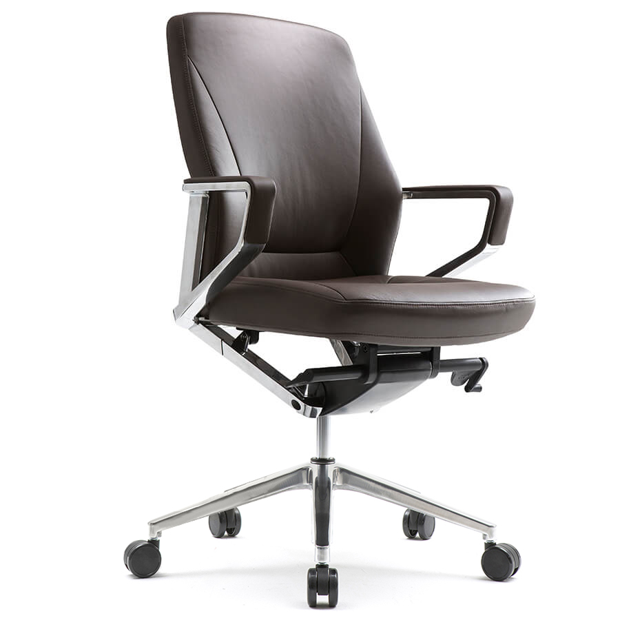 CH5201Z Кресло для руководителя VESTO Fursys, обивка кожа (Коричневое (L095A))