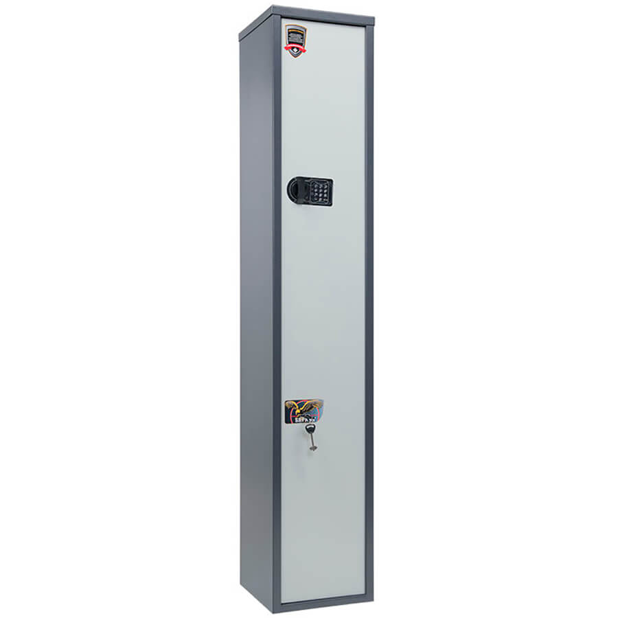 БЕРКУТ 165 EL Оружейный сейф AIKO, электронный кодовый + ключевой (Графит структурированный (RAL 7024))