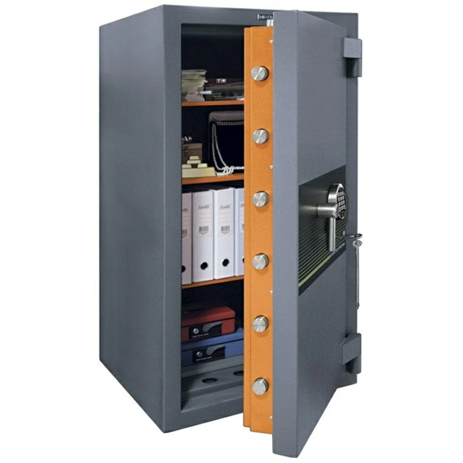 BURGAS-1368 EK Взломостойкий сейф MDTB, электронный кодовый + ключевой (Графит структурированный (RAL 7024))