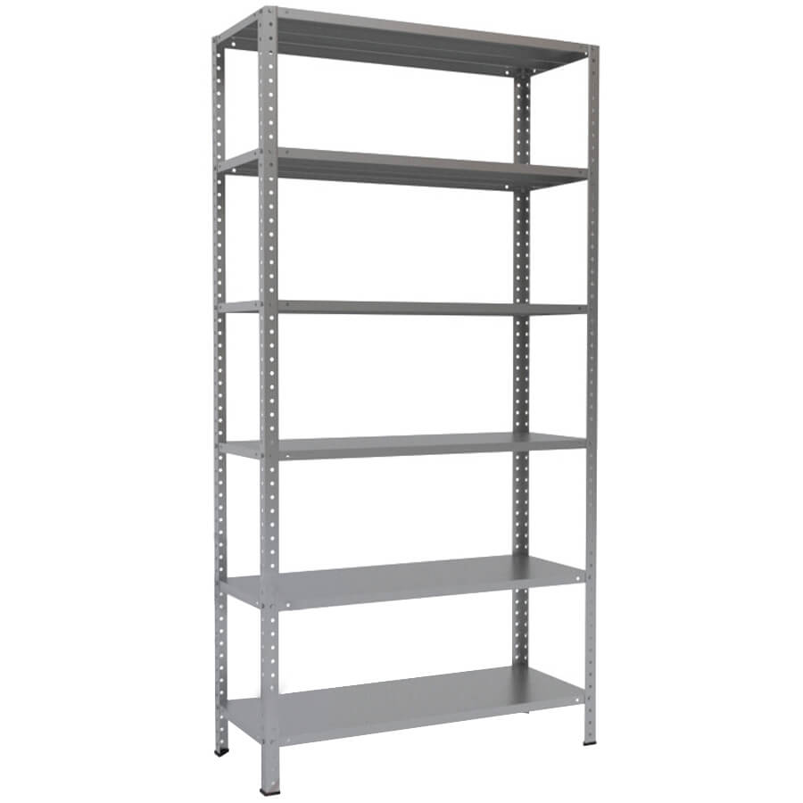MS-200x100x40 Металлический стеллаж ПРОМЕТ, 6 (Серый полуматовый (RAL 7038))