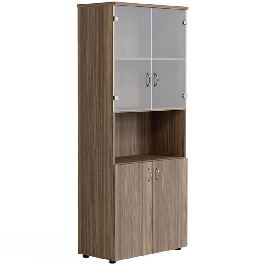 А-23.0 + А-02.2 Шкаф комбинированный Мебель Стиль Агат (Палдао)