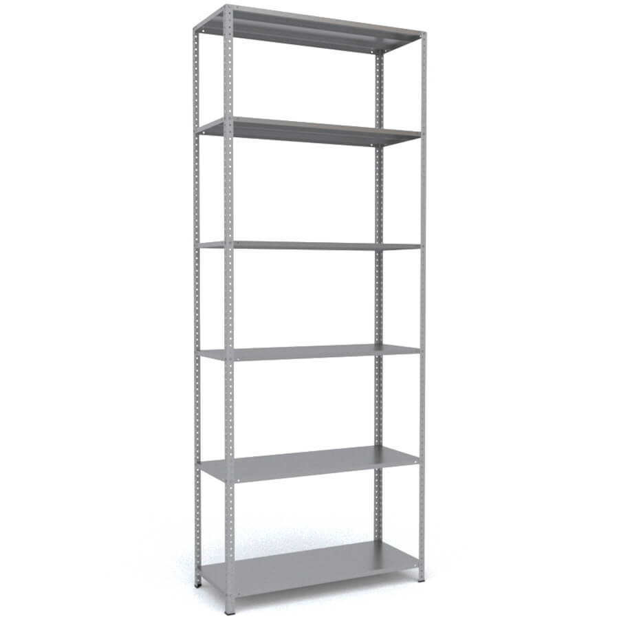 MS-310x120x50 Металлический стеллаж ПРОМЕТ, 6 (Серый полуматовый (RAL 7038))