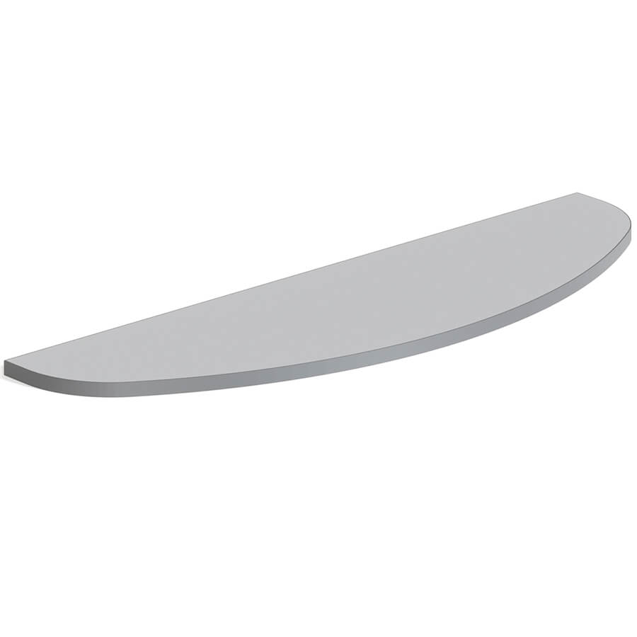 А-41 Приставка полукруглая Мебель Стиль Агат (Светло-серый (кромка: тёмно-серый))