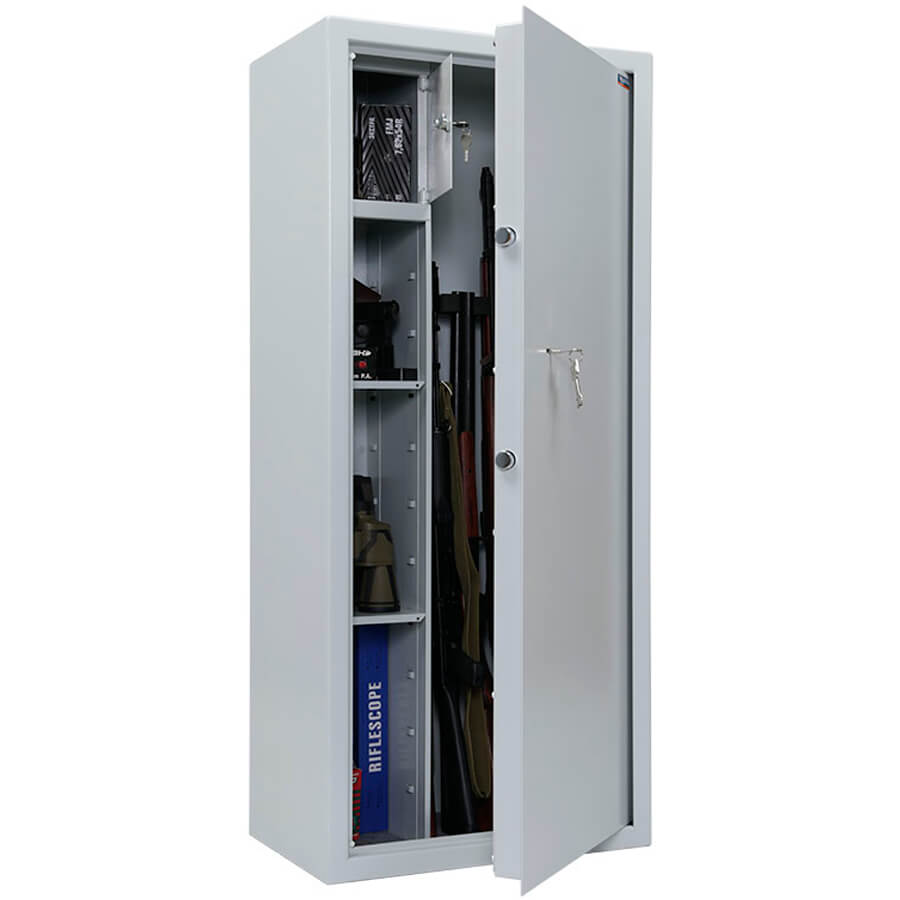 ARSENAL 1253T Оружейный сейф VALBERG, ключевой (Cерый полуматовый (RAL 7038))