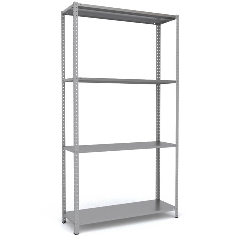 MS-220x120x30 Металлический стеллаж ПРОМЕТ, 4 (Серый полуматовый (RAL 7038))