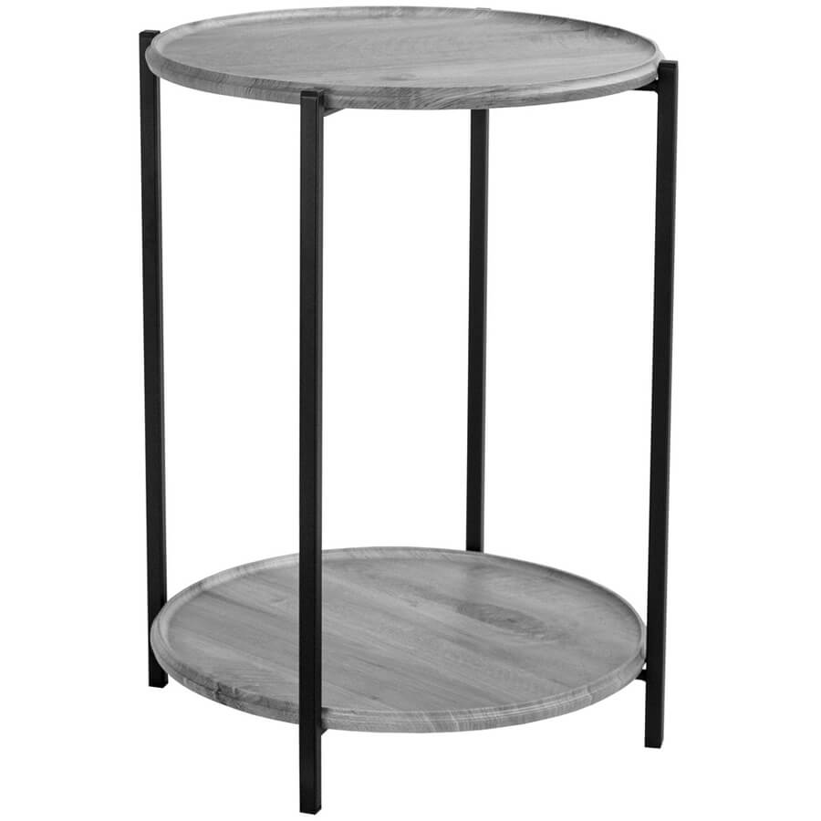 BeautyStyle 21 Журнальный стол Мебелик (Орех гикори gray / Черный)