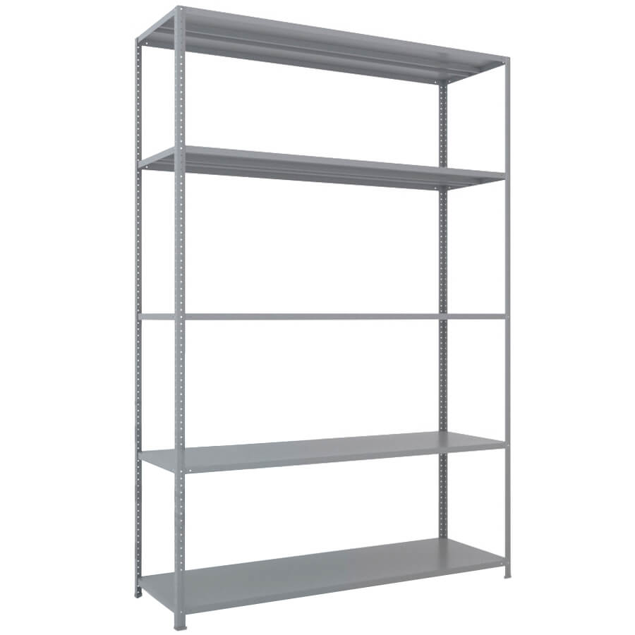 MS-220x150x50 NEW Металлический стеллаж ПРОМЕТ, 5 (Серый полуматовый (RAL 7038))