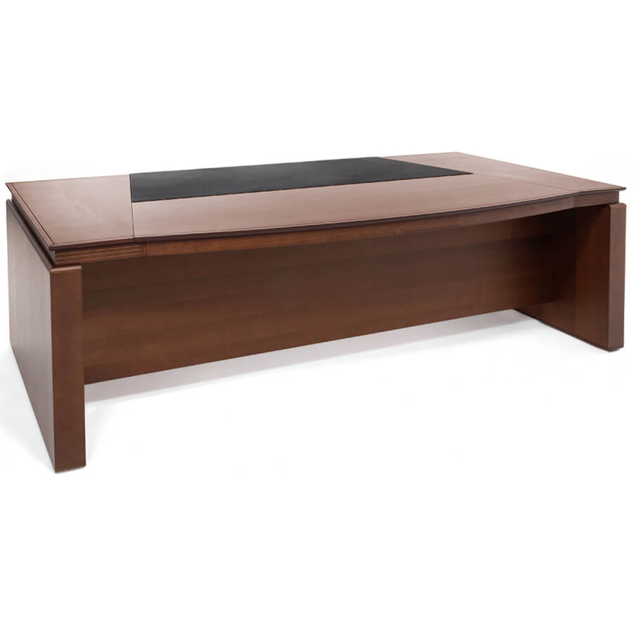 105 104  Стол письменный загругленный Profoffice LAGO (Итальянский орех)