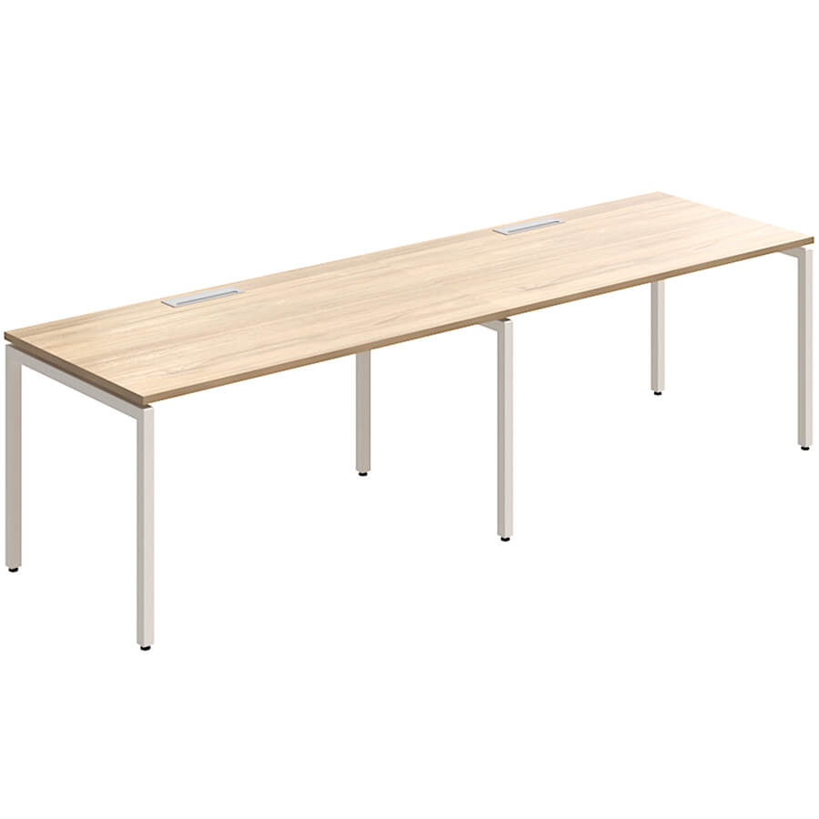 RP-3.1(x2)+F-33 Стол на металлокаркасе Мебель Стиль Rio Project (Швейцарский вяз MS)