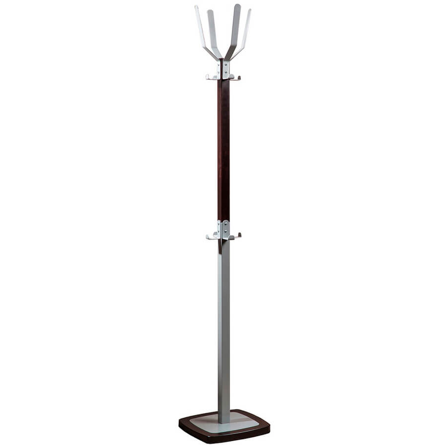 Босс 5 Вешалка напольная Мебелик (Темно-коричневый / Металлик)