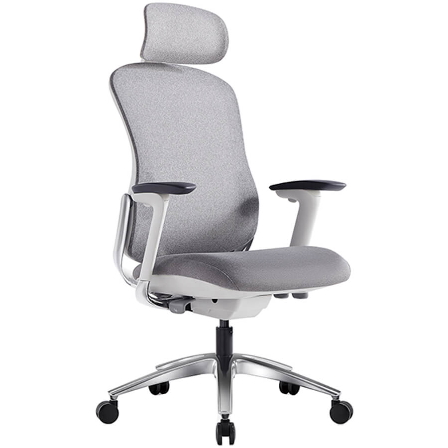 7002-2 Кресло для руководителя  Евро Офис, обивка сетка / ткань (Серый)