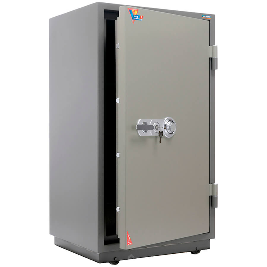 FRS-127.T-CL Огнестойкий сейф VALBERG, механический кодовый + ключевой (Молотковая эмаль - коричневая)