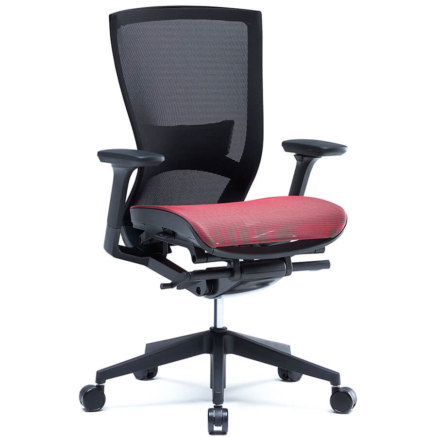 CHN6100AZ Кресло для персонала CH6100 Fursys, обивка сетка / ткань (Красное (2D3B))