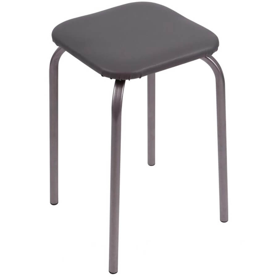 ТБ2 Табурет  Евро Офис, обивка экокожа (Серый)