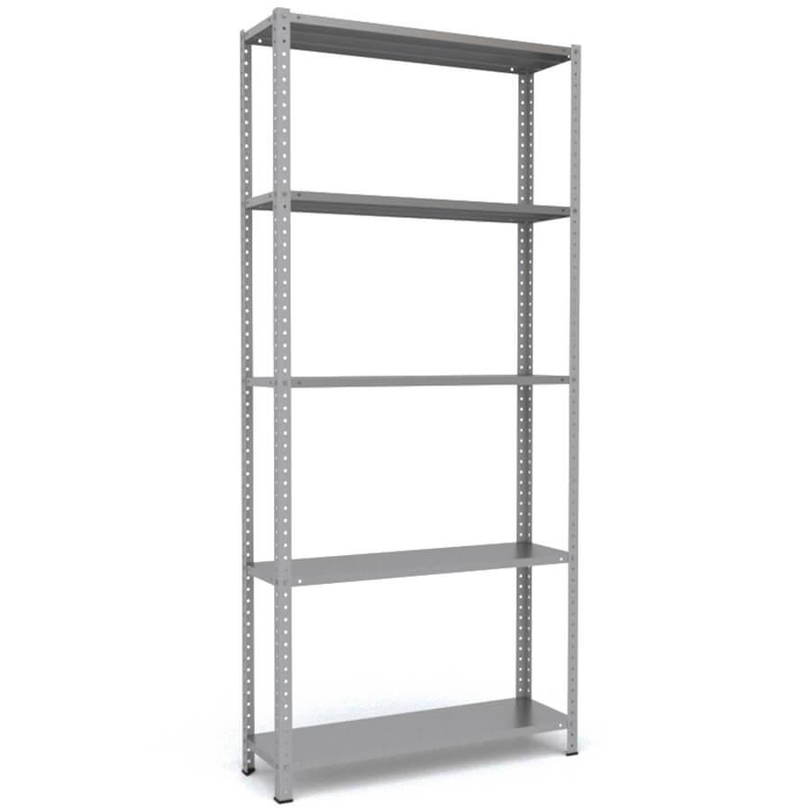 MS-220x100x30 Металлический стеллаж ПРОМЕТ, 5 (Серый полуматовый (RAL 7038))