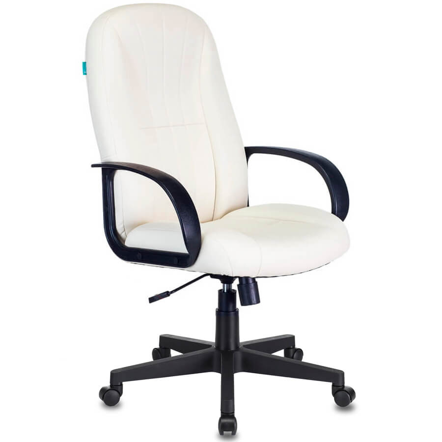 T-898AXSN Кресло для руководителя  Бюрократ, обивка экокожа (Белый)