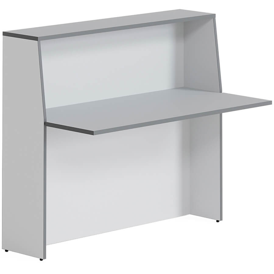 А-140 Стойка администратора Мебель Стиль Агат (Светло-серый (кромка: тёмно-серый))
