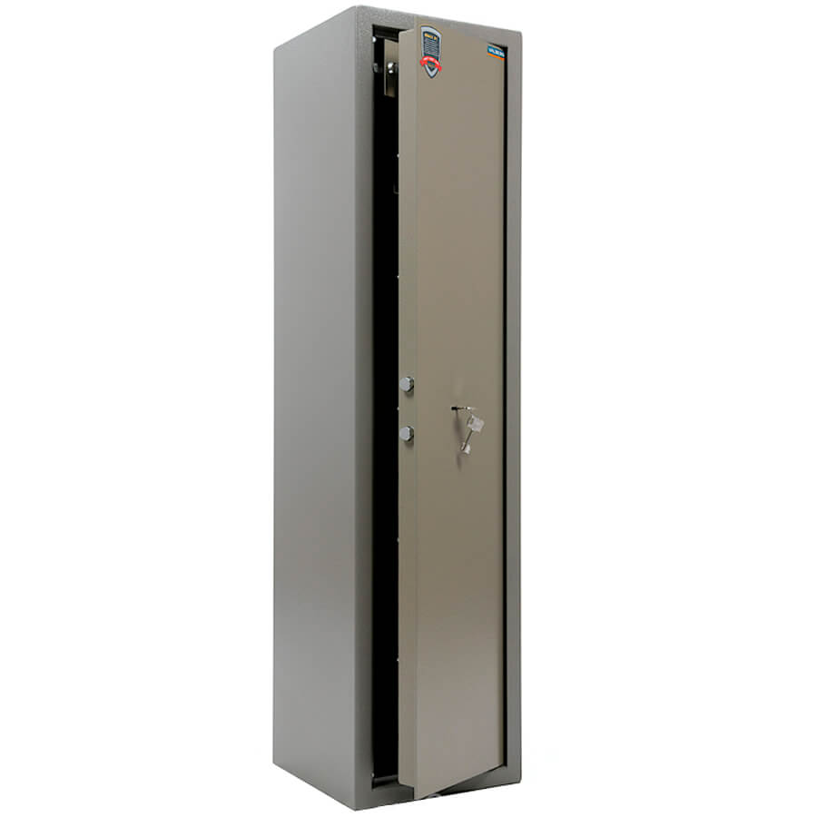 АРСЕНАЛ Оружейный сейф VALBERG, ключевой (Корпус оттенок коричневого с эффектом молотковой эмали.Дверь оттенок зеленого с эффектом молотковой)