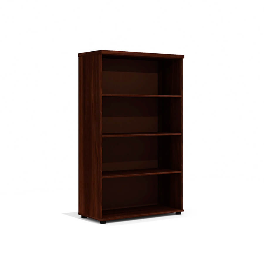 Gr-52 Стеллаж средний широкий Мебель Стиль Grand (Орех тёмный)