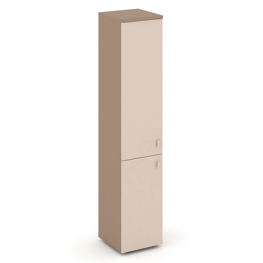 ES.SU-1.3 (L) Шкаф высокий узкий левый RIVA Estetica (Латте/Купучино/Лакобель umbra)