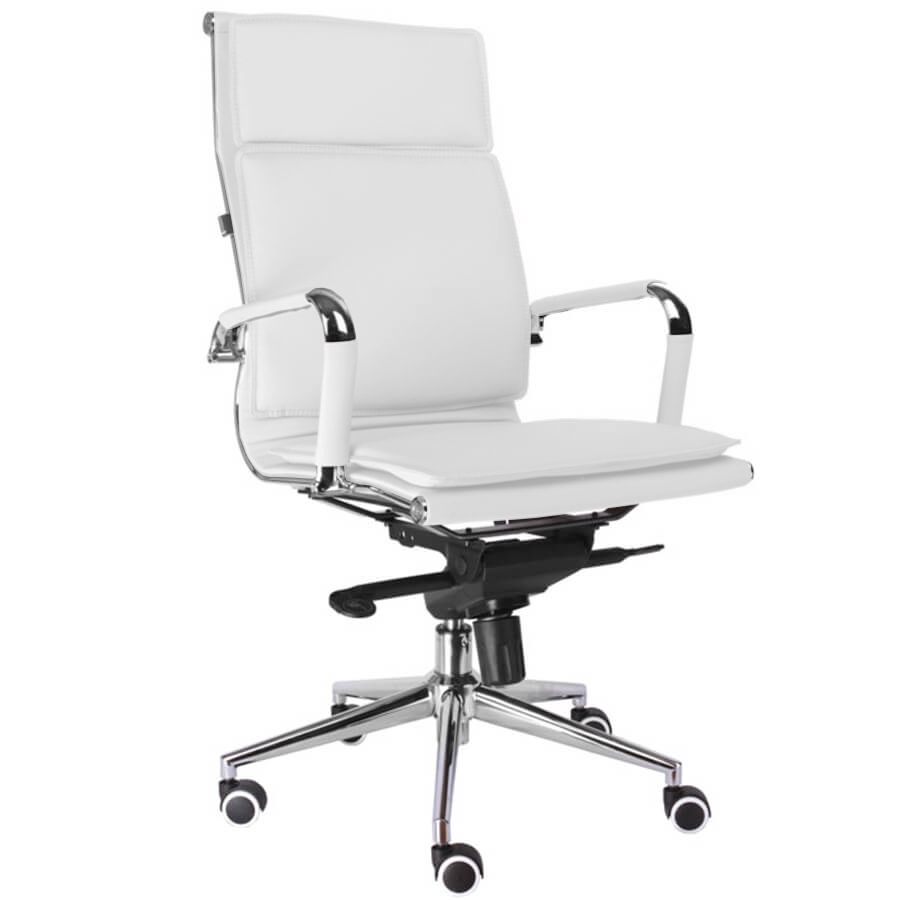 NEREY M Кресло для руководителя  EVERPROF, обивка экокожа (Белый)