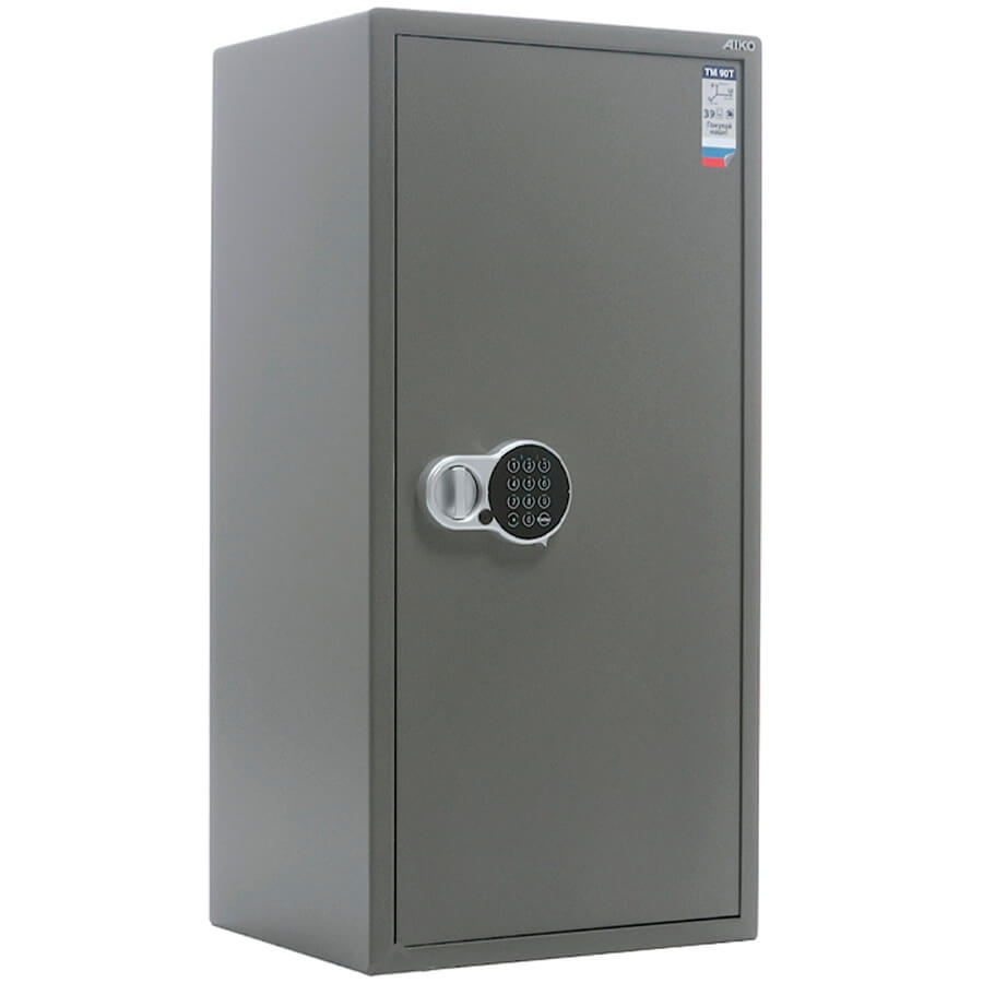 TM-90T EL Мебельный сейф AIKO, электронный кодовый (Оттенок коричневого с эффектом молотковой эмали)