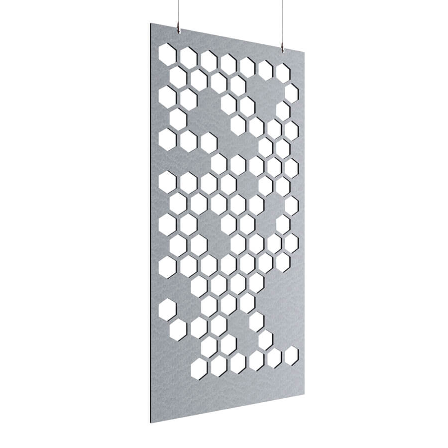 ACO-C-4 Акустическая перегородка 1200*2400 Евро Офис (Темно-серый (AC-10))