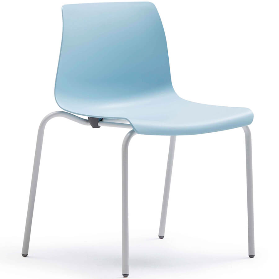 UCHNA0007EZ (WW) Стул для посетителя SODA Fursys, обивка пластик (Голубое (IBL))