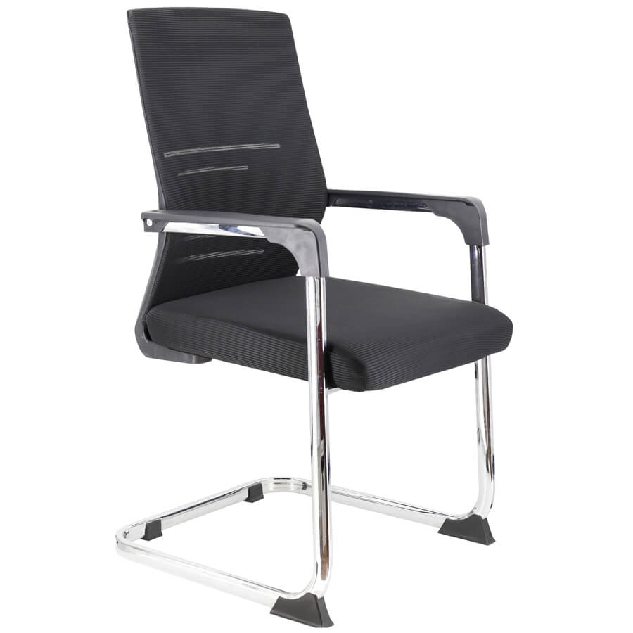 Visit Стул для посетителя  EVERPROF, обивка сетка / ткань (Чёрный)