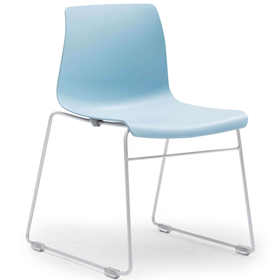 UCHNA0007Z (WW) Стул для посетителя SODA Fursys, обивка пластик (Голубое (IBL))