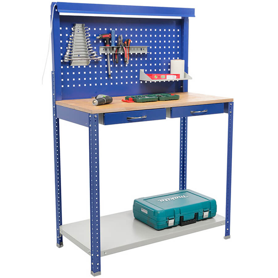 GARAGE SET 1 Верстак ПРОМЕТ (Синий металл)