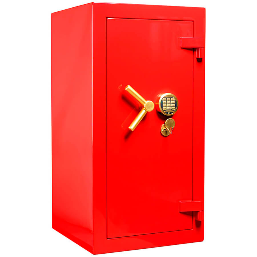РУБЕЖ 99 EL GOLD Эксклюзивный сейф VALBERG, электронный кодовый (Красный)