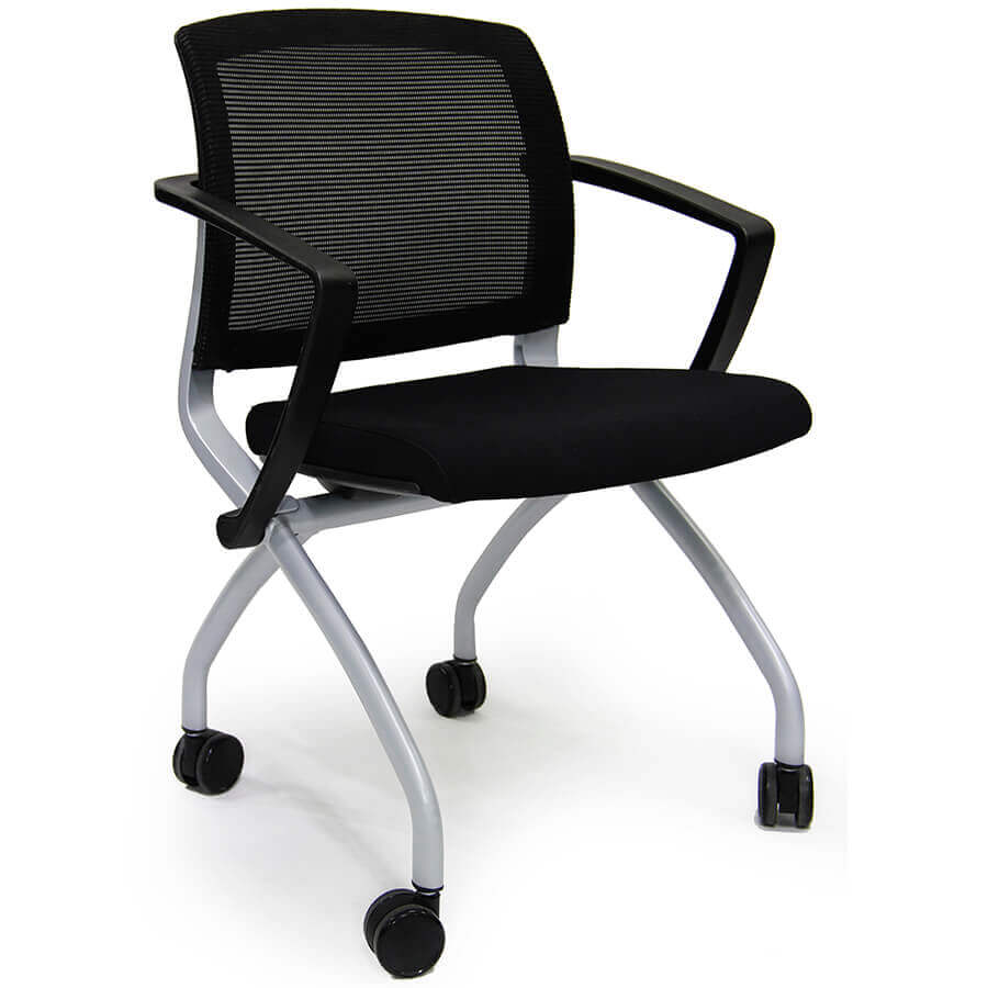 CH0015AFZ УЦ Кресло для посетителя VIM Fursys, обивка комбинированный (Тёмно-серое (376))