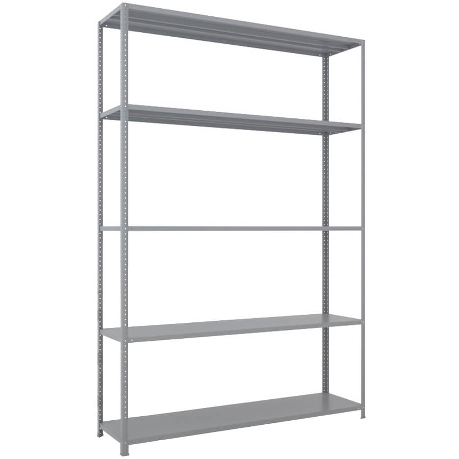 MS-220x150x40 NEW Металлический стеллаж ПРОМЕТ, 5 (Серый полуматовый (RAL 7038))