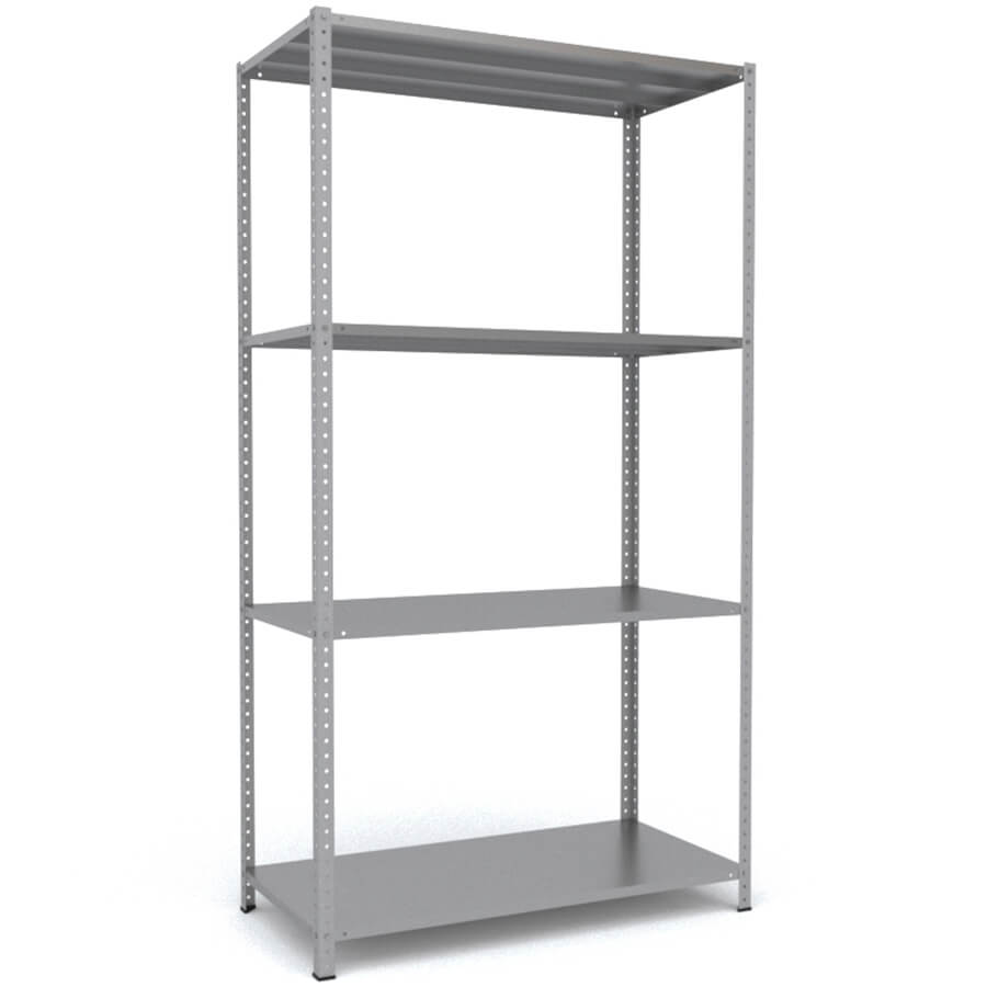 MS-220x120x60 Металлический стеллаж ПРОМЕТ, 4 (Серый полуматовый (RAL 7038))