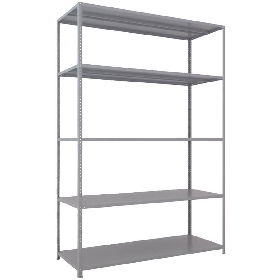 MS-220x150x60 NEW Металлический стеллаж ПРОМЕТ, 5 (Серый полуматовый (RAL 7038))