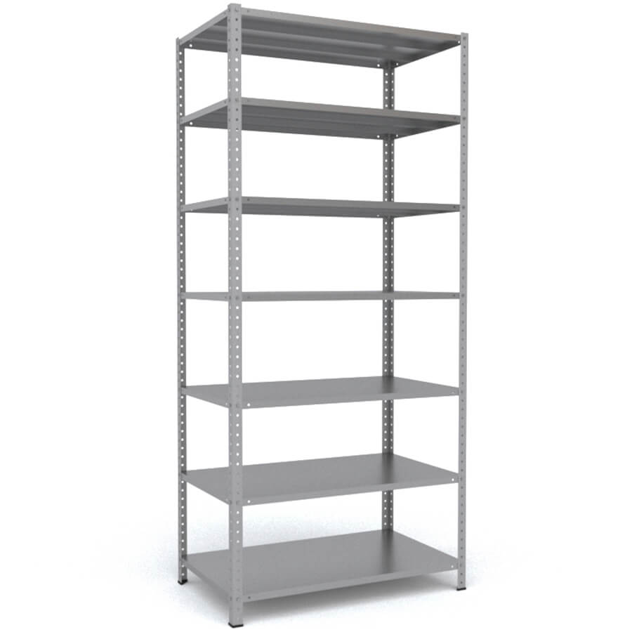MS-220x100x60 Металлический стеллаж ПРОМЕТ, 7 (Серый полуматовый (RAL 7038))