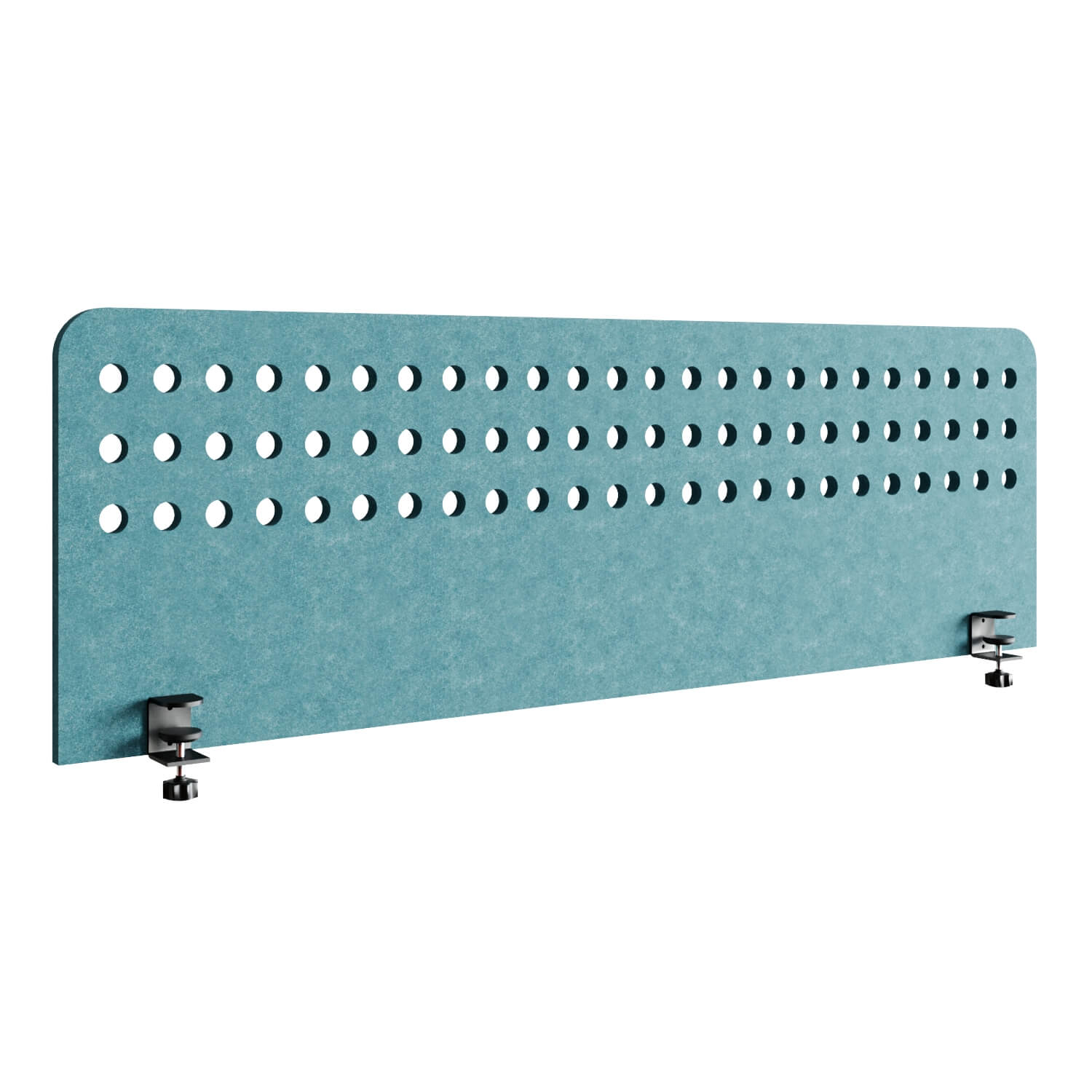 ACOH138 Экран для стола Отверстия ACOUSOUND, Евро Офис 1380х12х460 мм. (Голубой (AC-67))