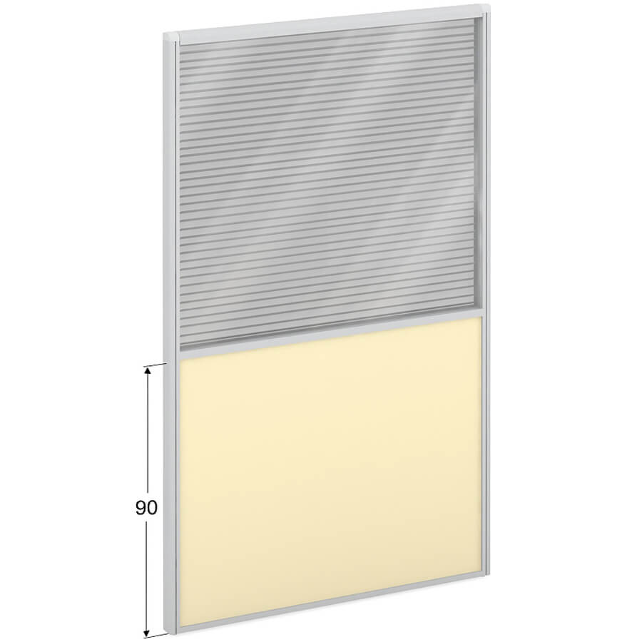 ПК-ЛГ-МДК200х120/90Ж/Д Модуль комбинированный ФЕЛИКС (Стекло+слоновая кость)