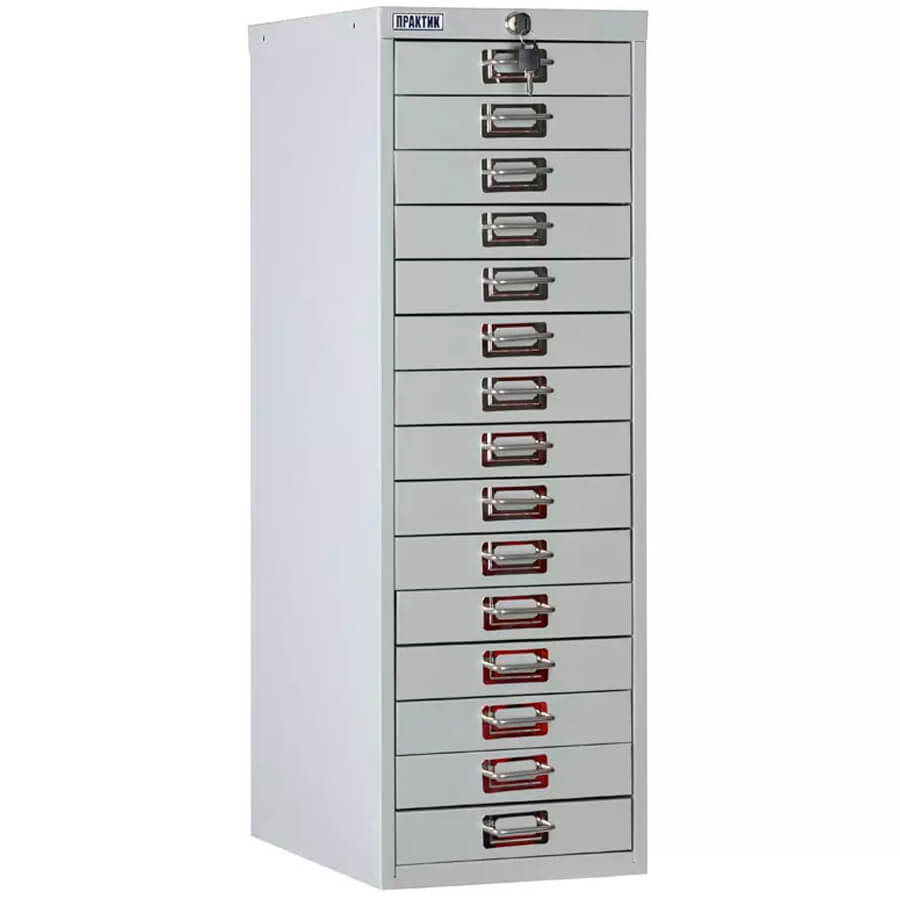 MDC-A4/910/15 Многоящичный шкаф ПРОМЕТ, ключевой (Серый полуматовый (RAL 7038))