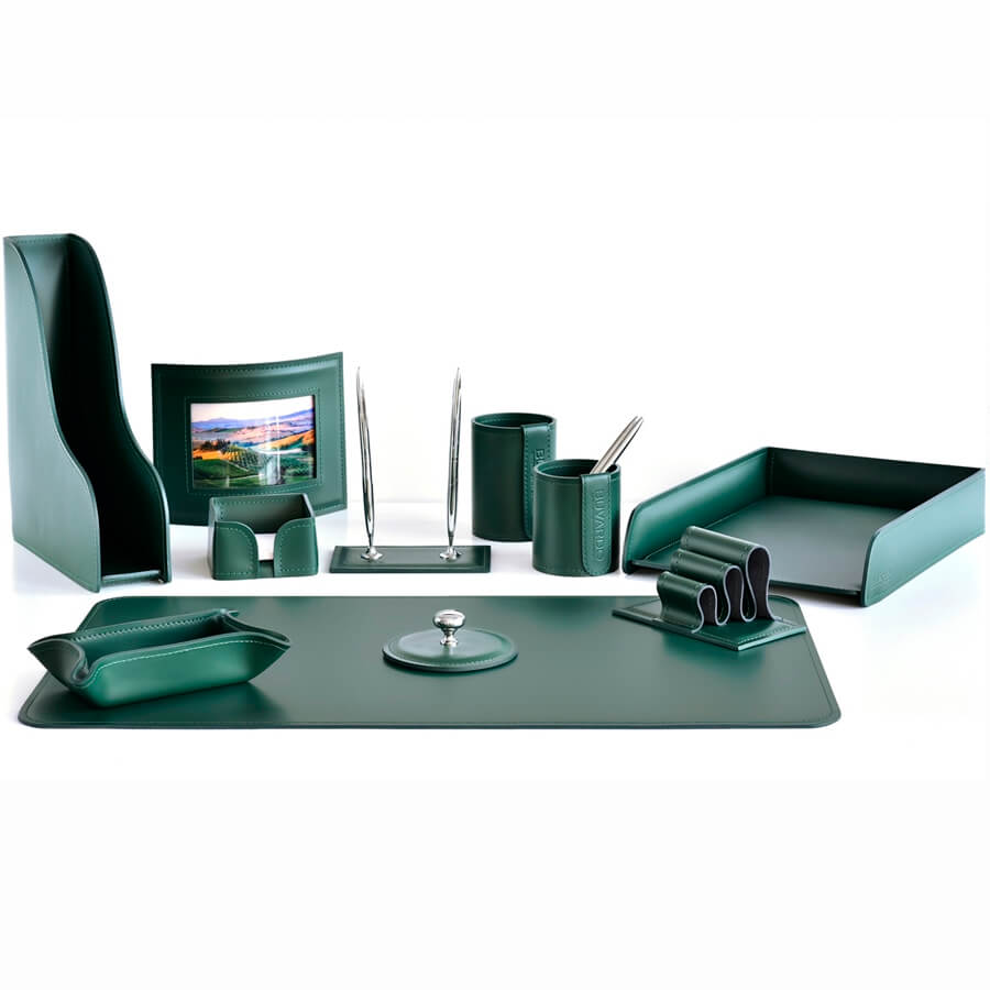 №35 Настольный набор Buvardo (Кожа зеленая) №35 Настольный набор Buvardo (Кожа зеленая)