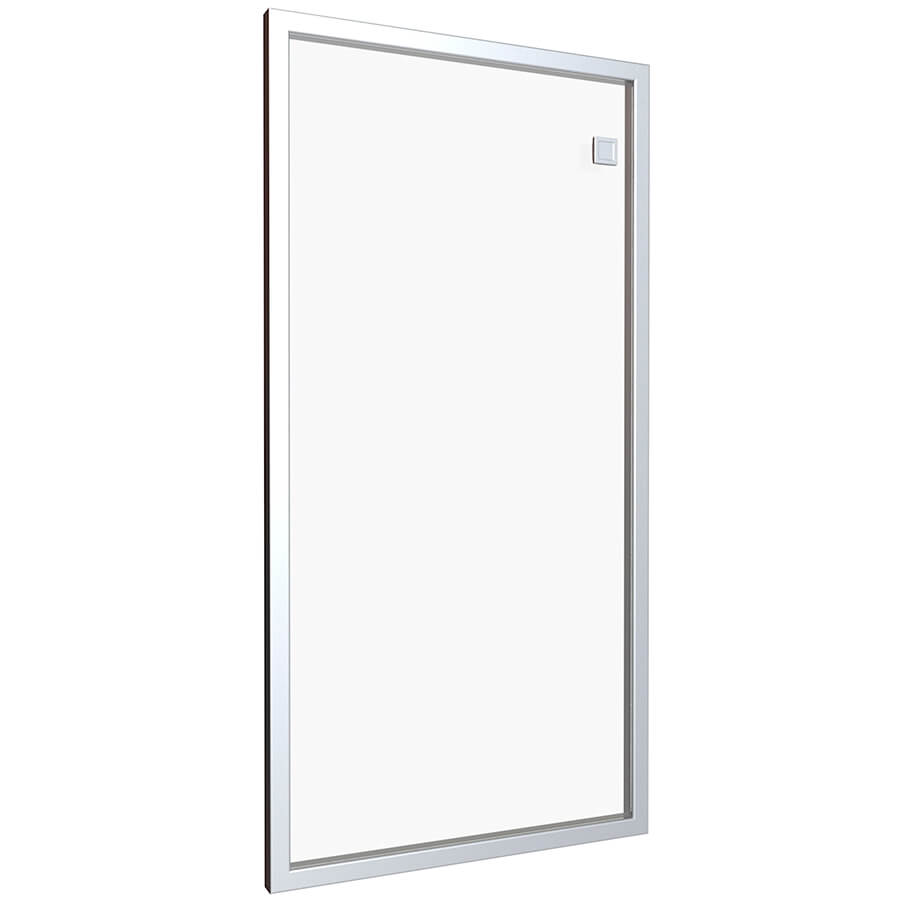 R-03.1 Дверь стеклянная в алюминиевой раме Мебель Стиль Rio (Прозрачный+алюминий матовый)