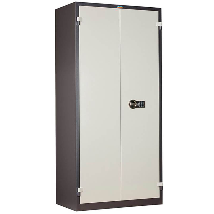 BM-1993EL Огнестойкий шкаф ПРОМЕТ, электронный кодовый (Корпус – графит (RAL 7024), дверь – светло-серая (RAL 7038))