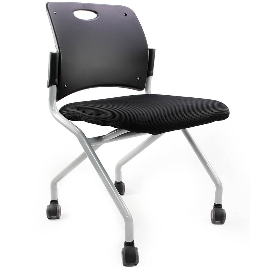 VK-401 Стул для посетителя VIKING TORCH, обивка сетка / ткань (Чёрный)