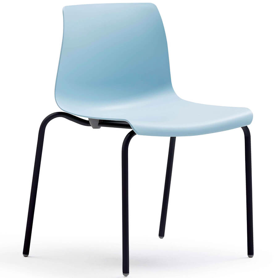 UCHNA0007EZ (BK) Стул для посетителя SODA Fursys, обивка пластик (Голубое (IBL))