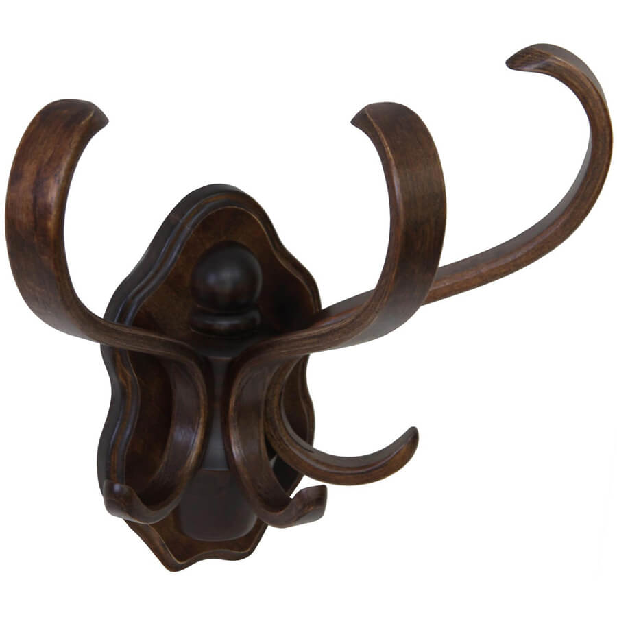 В 3Н Вешалка настенная Мебелик (Темно-коричневый)