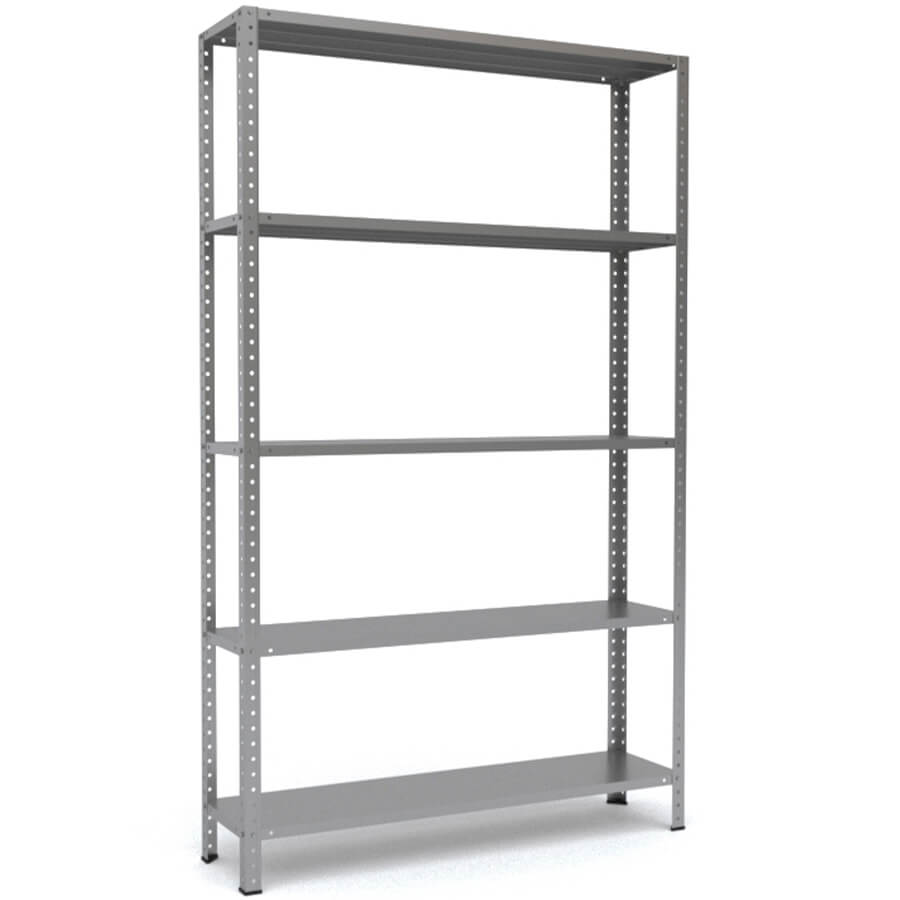 MS-200x120x30 Металлический стеллаж ПРОМЕТ, 5 (Серый полуматовый (RAL 7038))