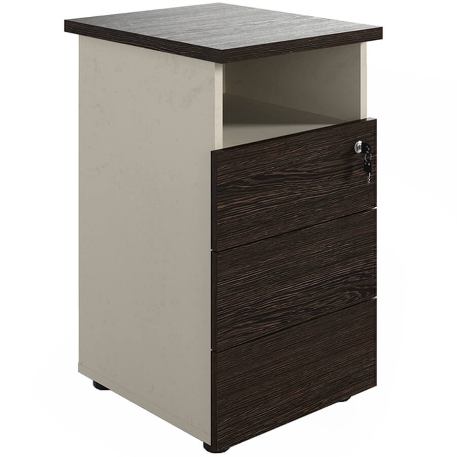 R-32+R-22 Тумба приставная с топом Мебель Стиль Rio Base (Венге MS, бежевый MS)