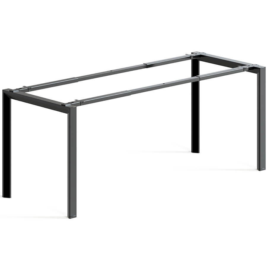 DF-136-01 (Black) Металлокаркас для стола 1190-1790х690х725 мм. Агат (Черный)